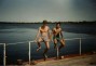Eu e meu amigo Eduardo, numa balsa no Rio Paraguai/Pantanal - MS (04/92)
